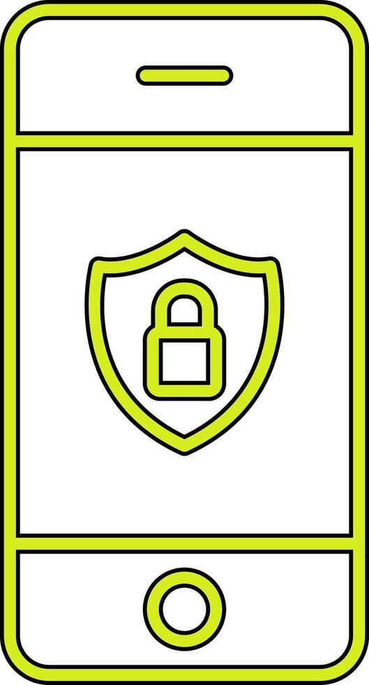 Mobile Security Vecto Icon vector