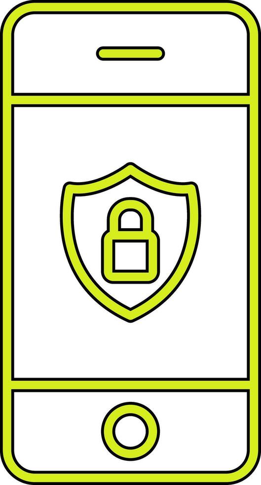 Mobile Security Vecto Icon vector