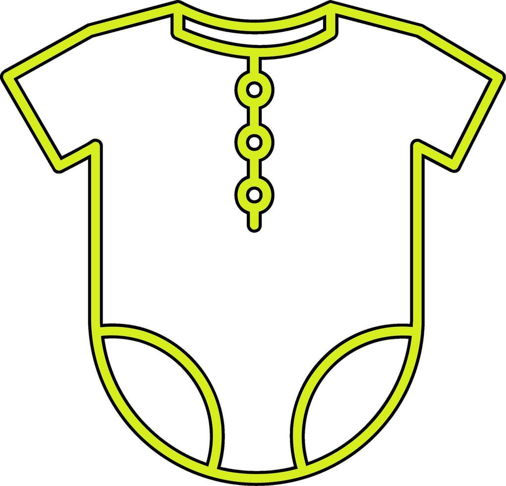 Baby Outfit Vecto Icon vector