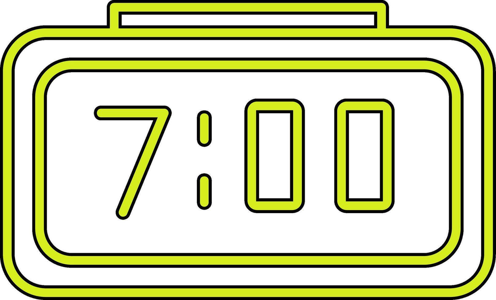 Digital Clock Vecto Icon vector