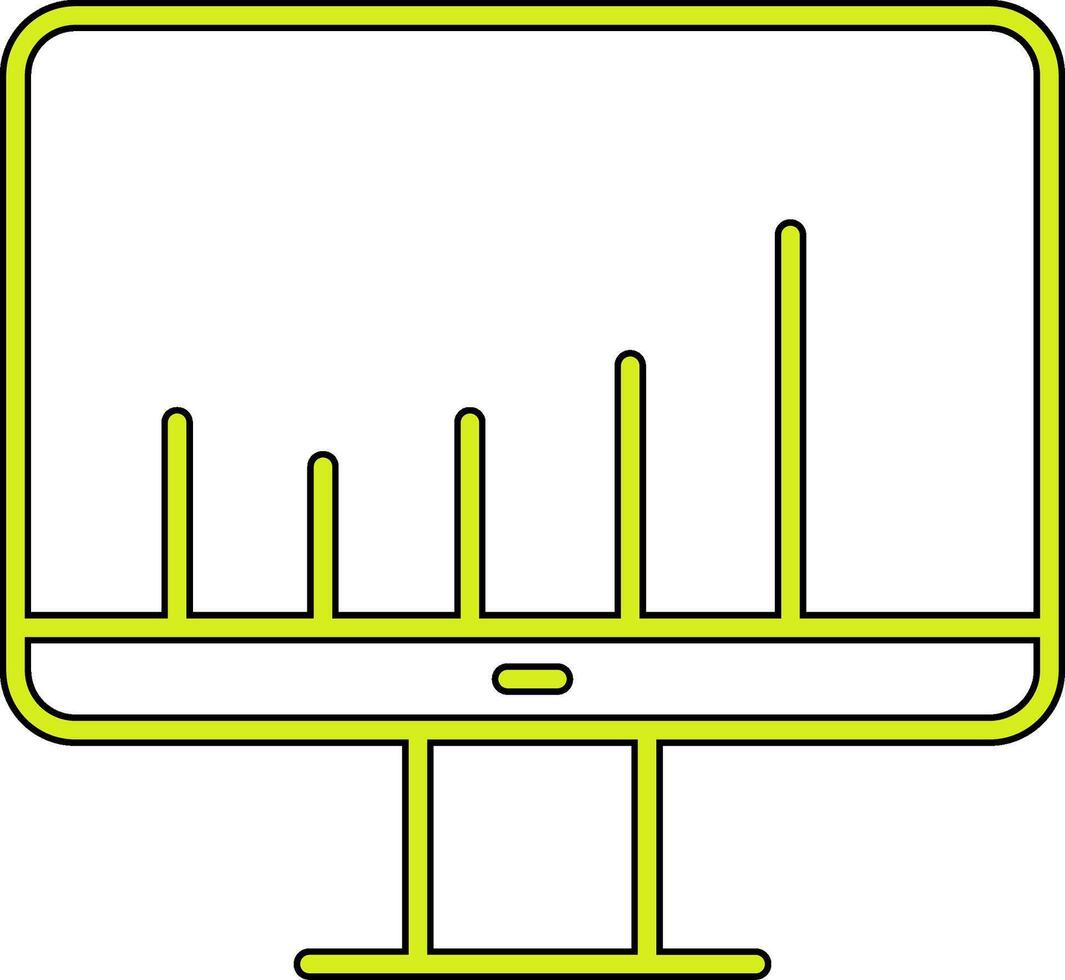 Monitor Screen Vecto Icon vector