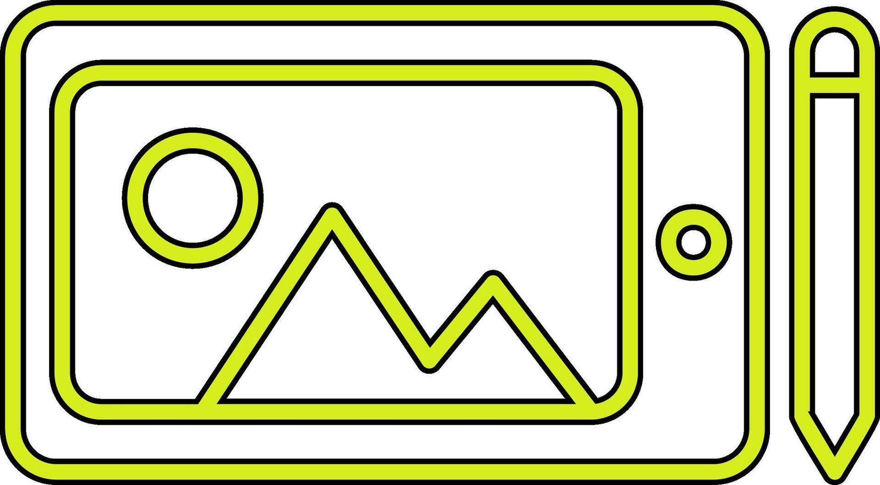 Graphic Tablet Vecto Icon vector