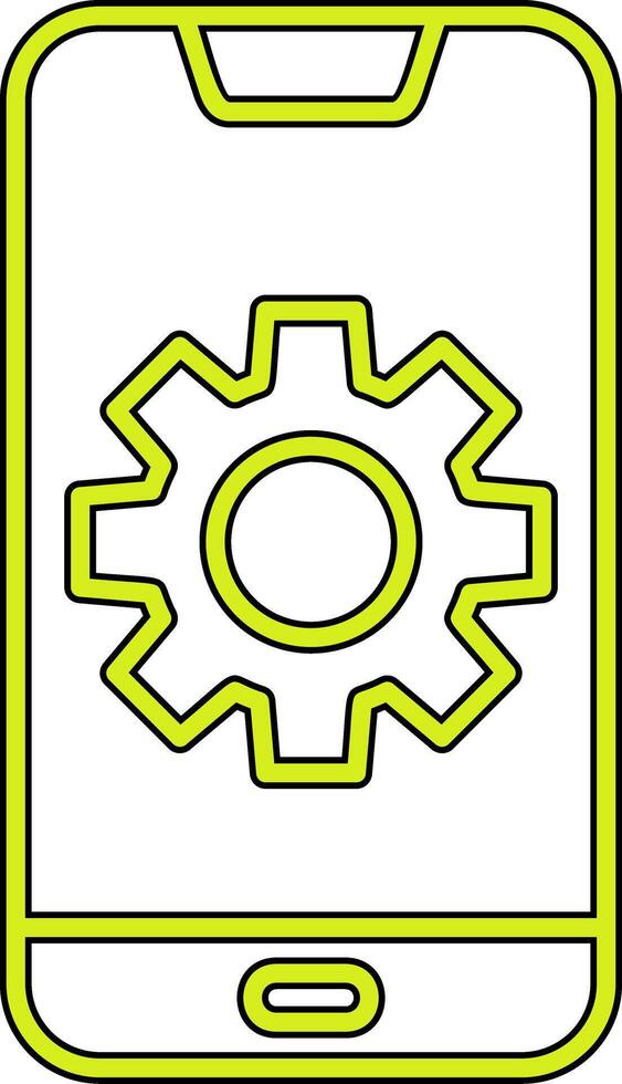 Mobile Setting Vecto Icon vector