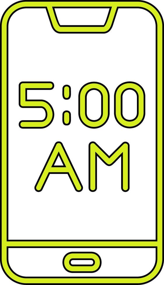 Smartphone Alarm Vecto Icon vector