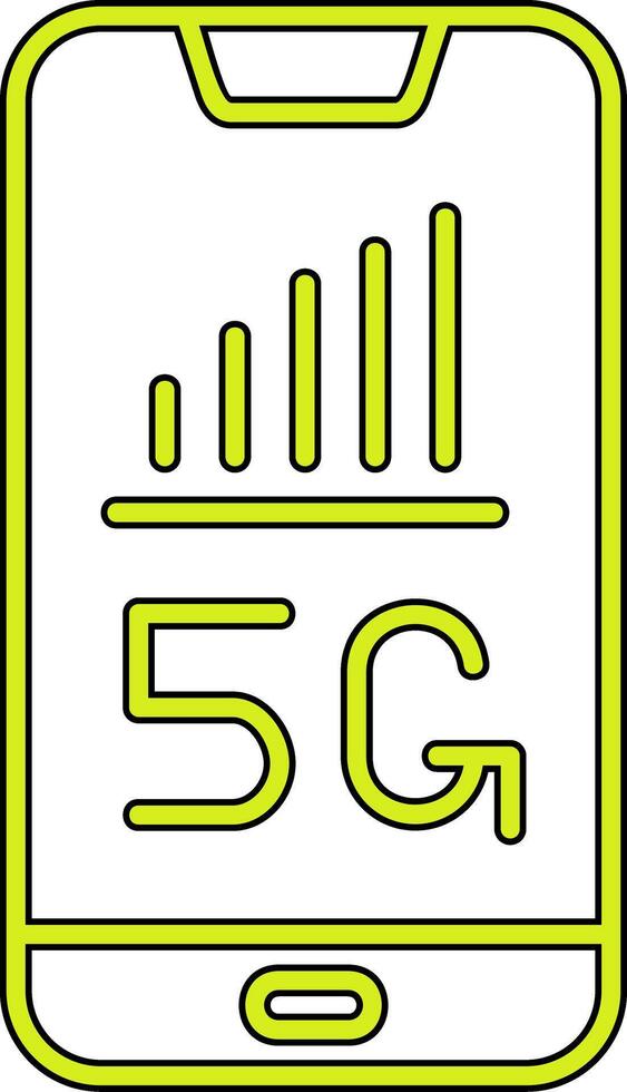 5G Smartphone Vecto Icon vector