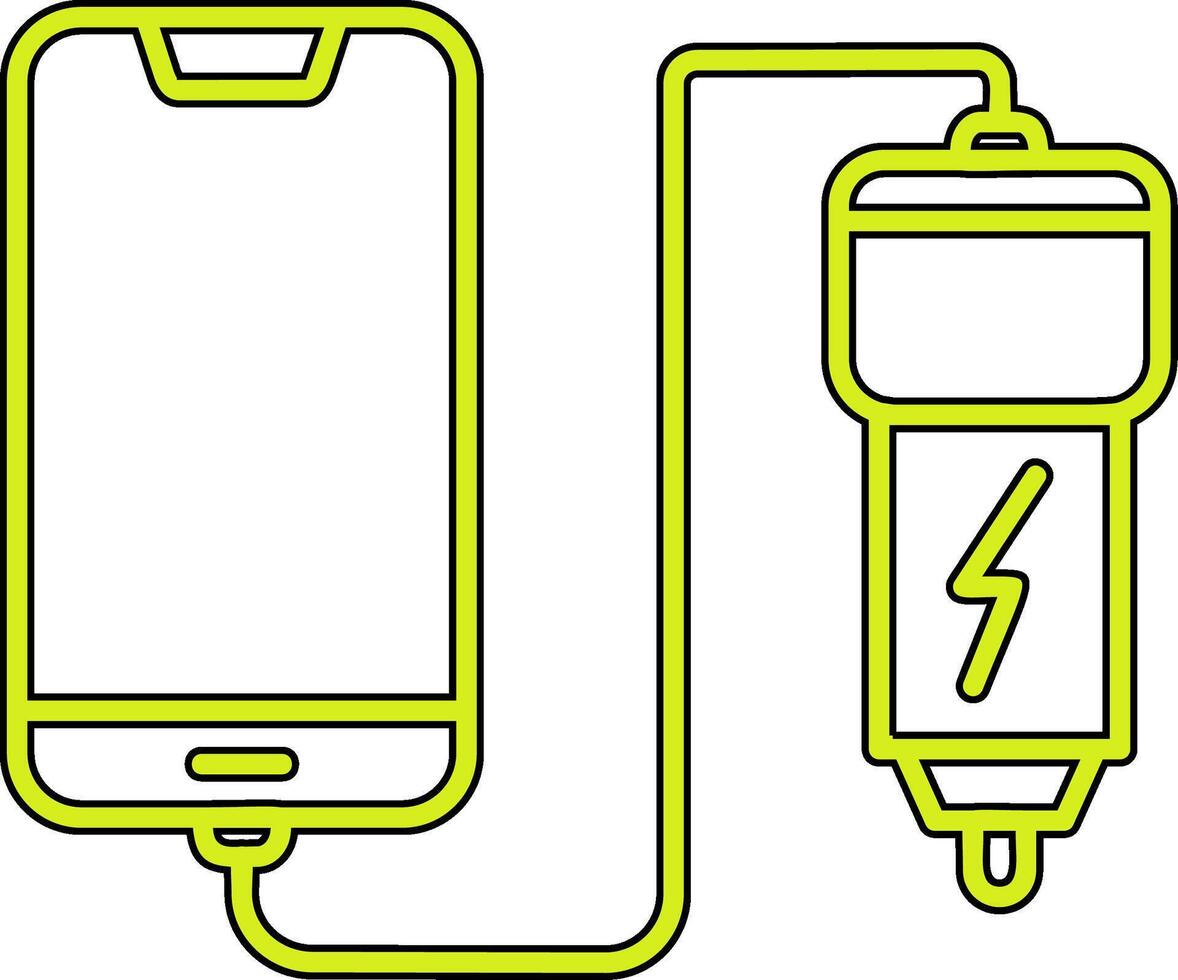 Car phone charging Vecto Icon vector