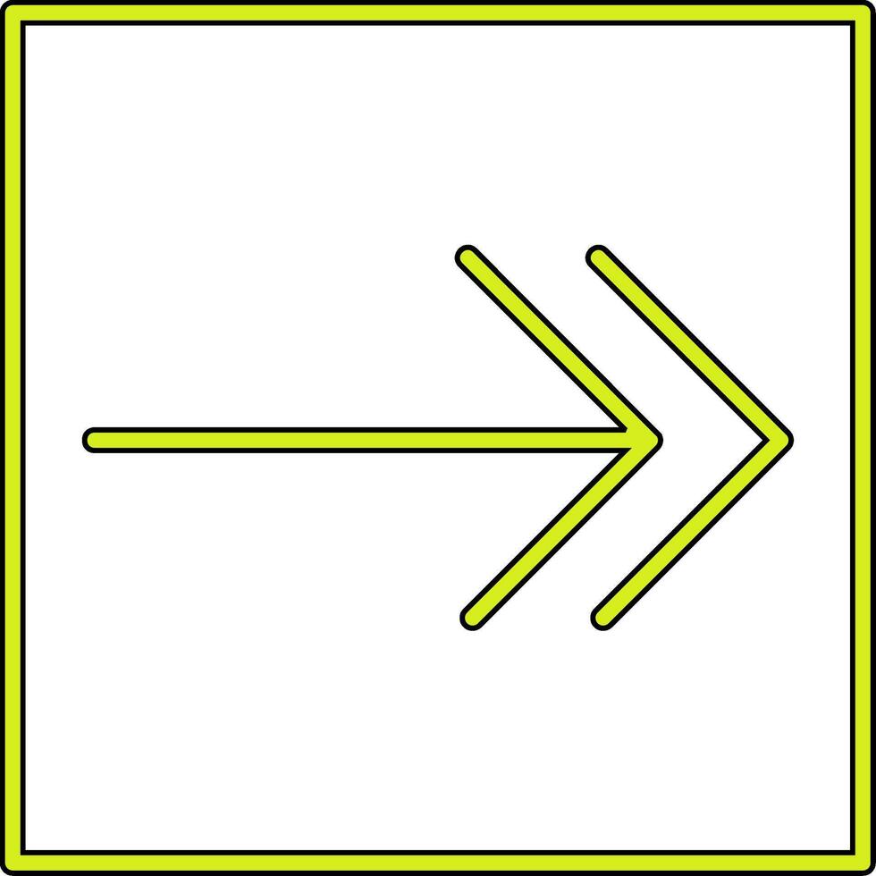 Right Arrow Vecto Icon vector