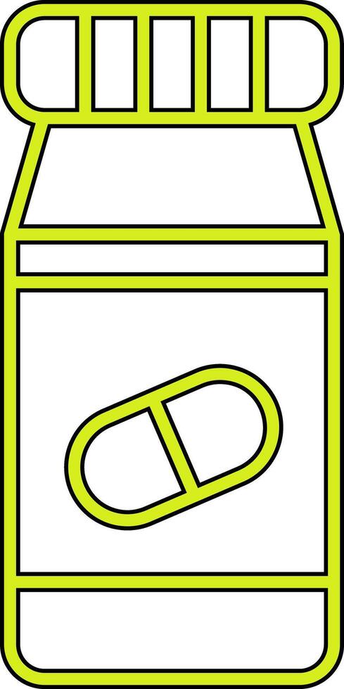 Pills Bottle Vecto Icon vector