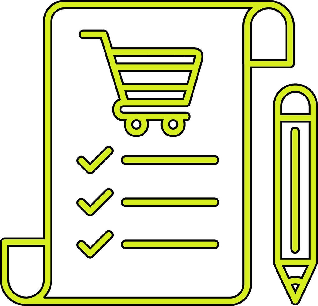 compras lista vecto icono vector