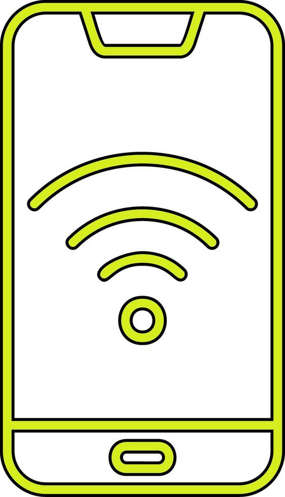 Smartphone Wifi Vecto Icon vector
