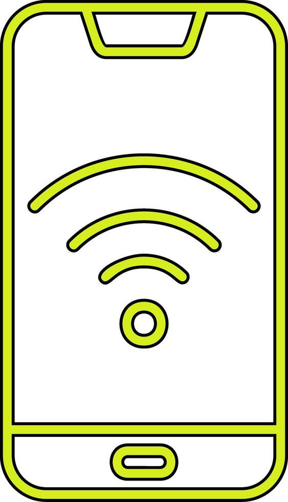 teléfono inteligente Wifi vecto icono vector