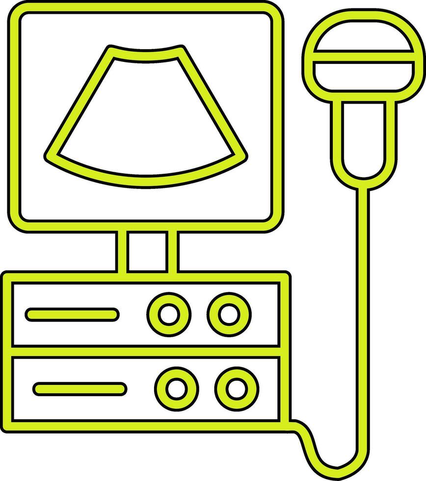 Ultrasound Machine Vecto Icon vector