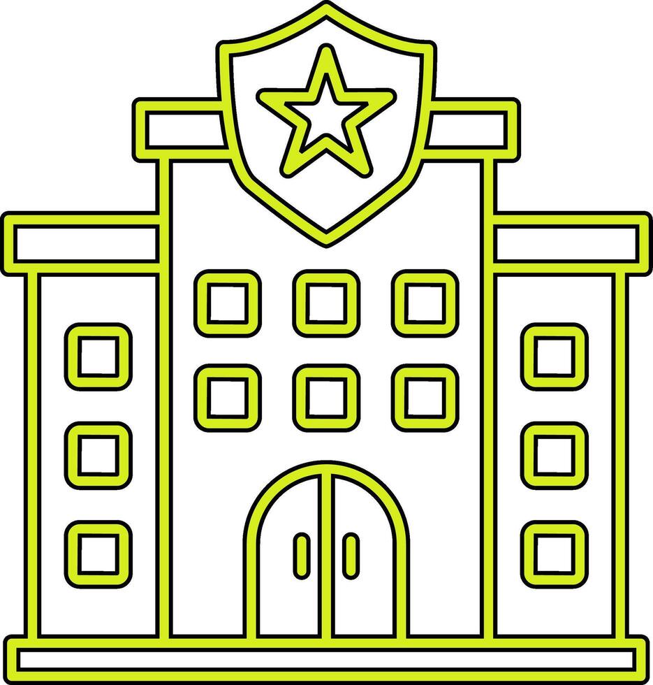 Police Station Vecto Icon vector