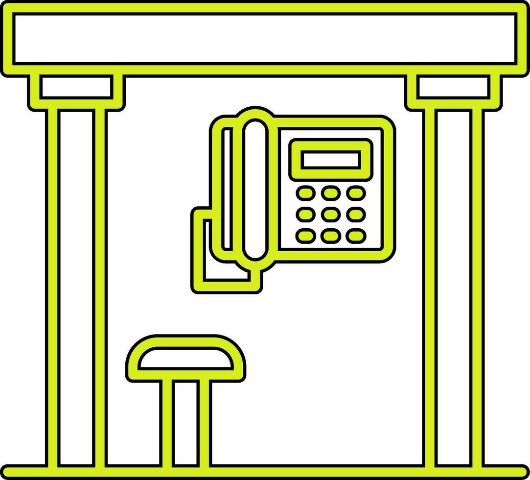 teléfono caja vecto icono vector