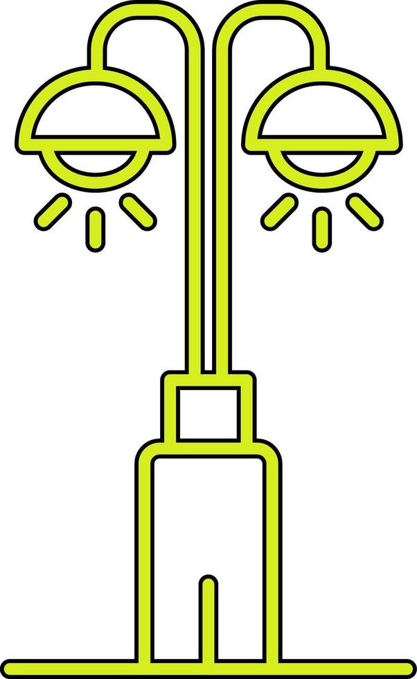 Park Lamp Vecto Icon vector