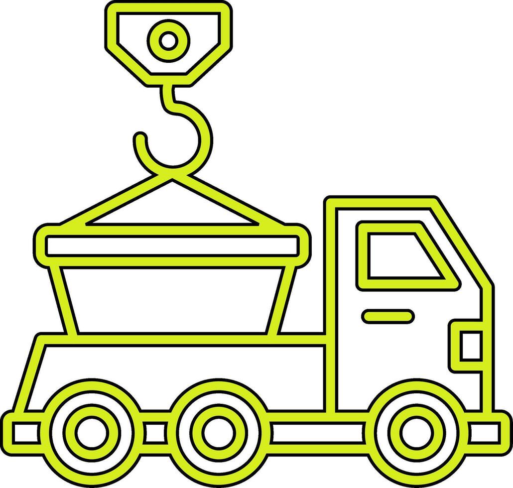 Skip Truck Vecto Icon vector
