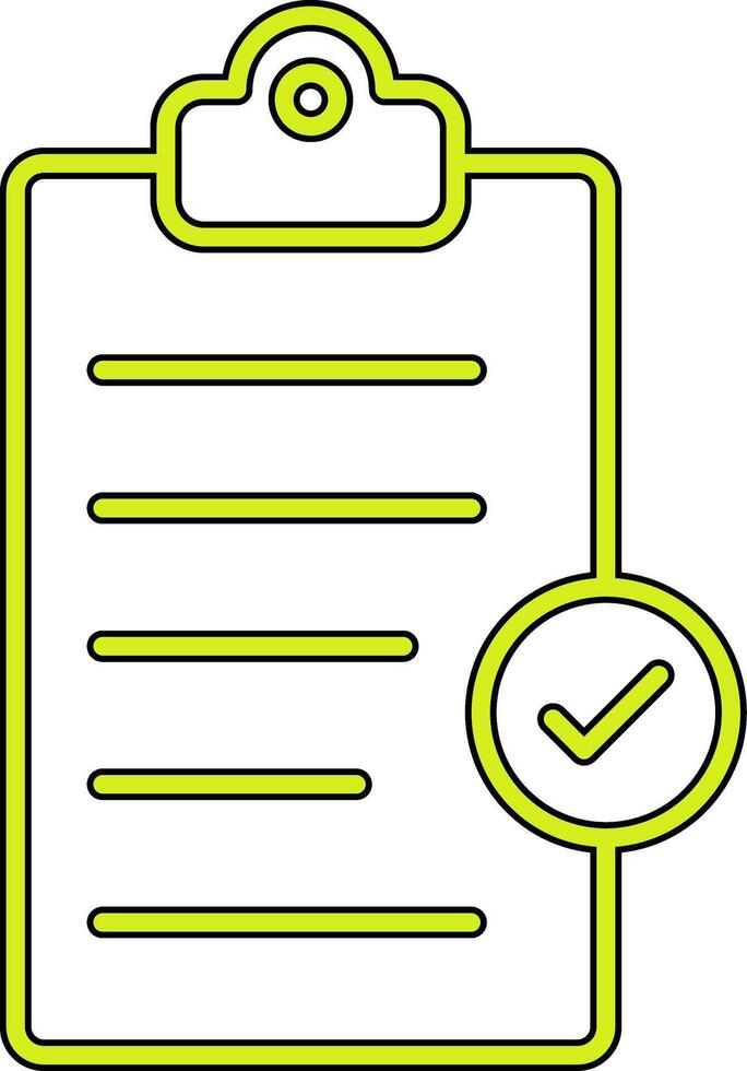 Clipboard Completed Vecto Icon vector