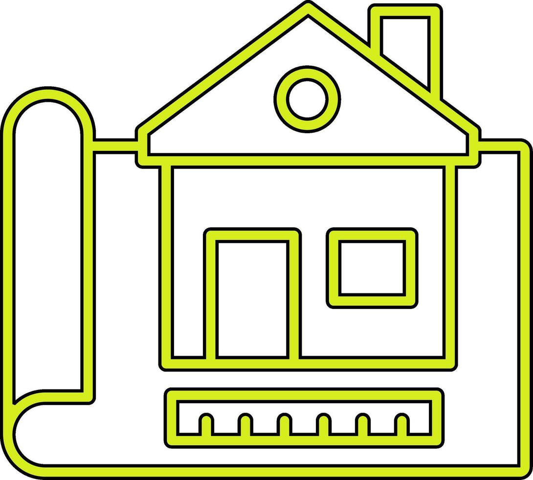 Construction Drawing Vecto Icon vector