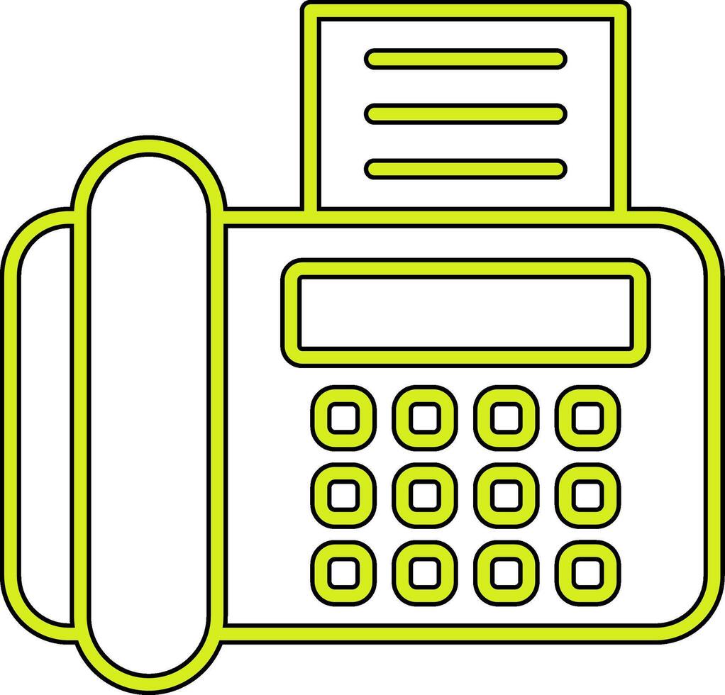 Fax Machine Vecto Icon vector