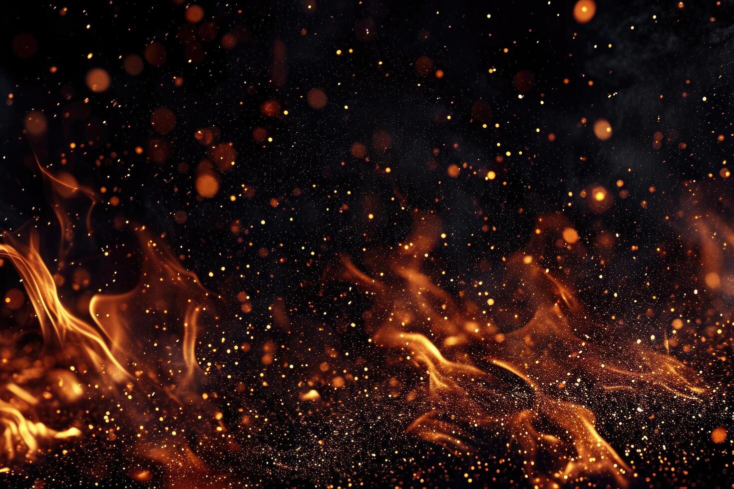 AI generated Charcoal's fiery waltz photo