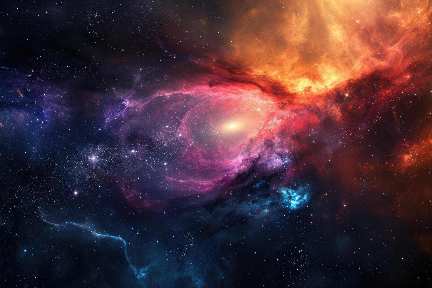 AI generated Mesmerizing space background for your creative endeavor photo