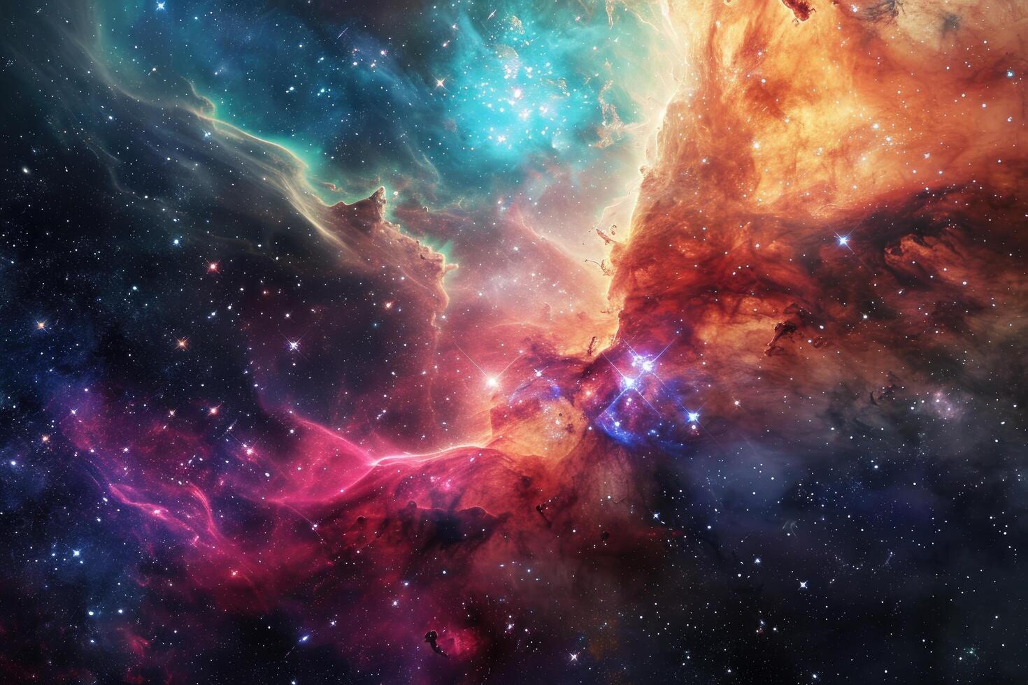 AI generated Mesmerizing space background for your creative endeavor photo