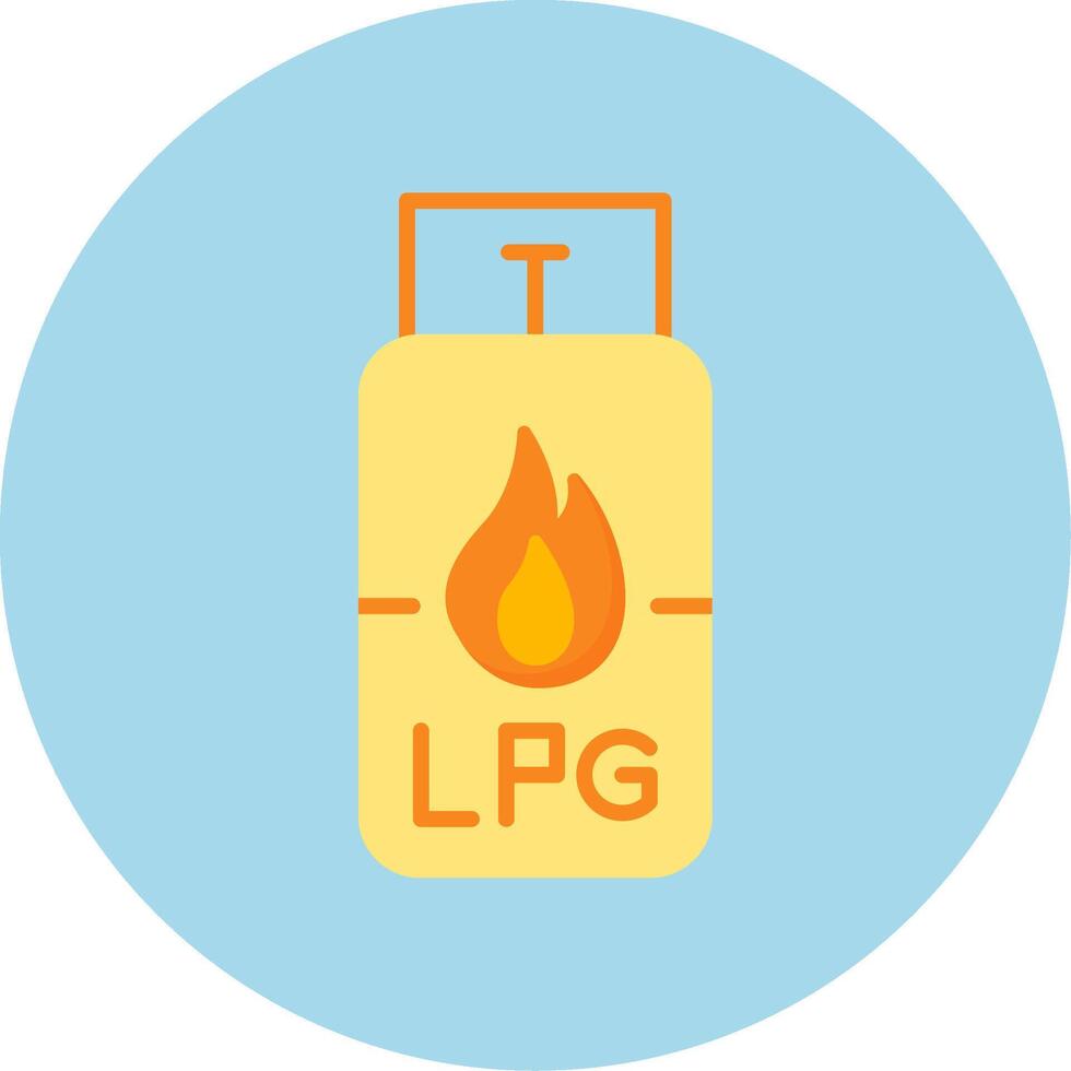 Gas Cylinder Vecto Icon vector