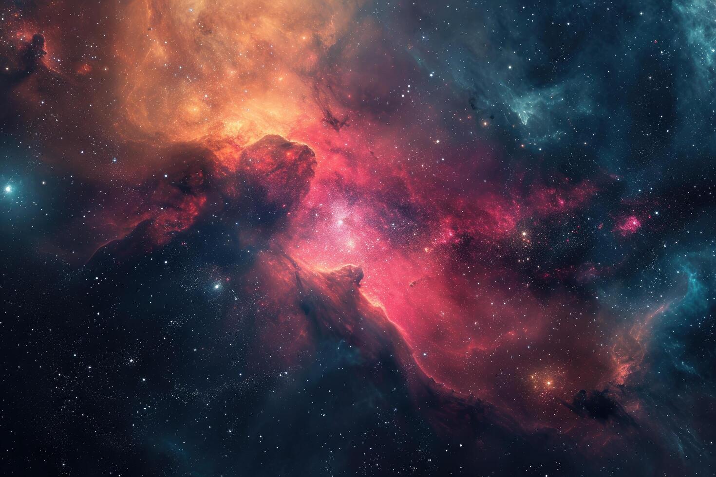AI generated Spectacular cosmic view for your artistic touch photo