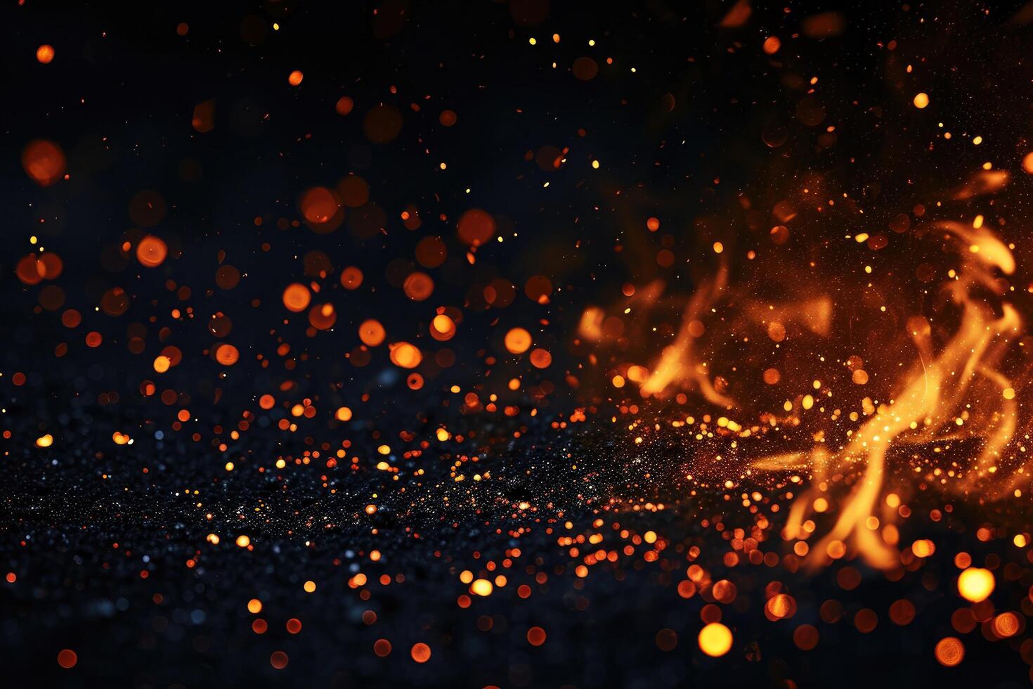 AI generated Glimmering sparks waltz photo