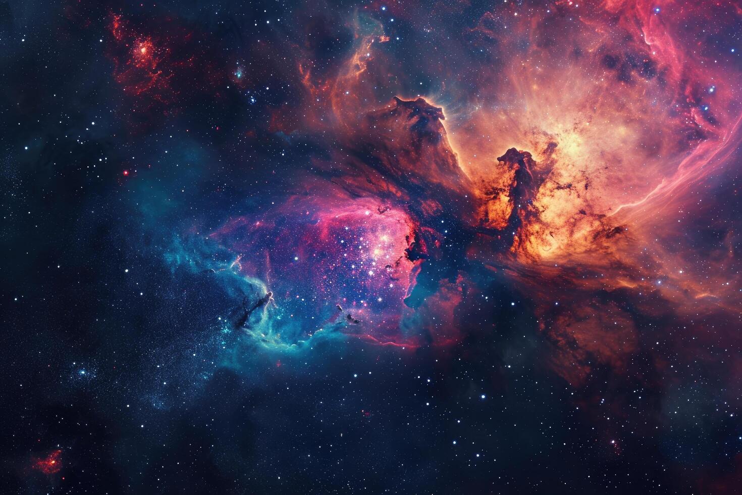 AI generated Stunning space theme for your design exploration photo