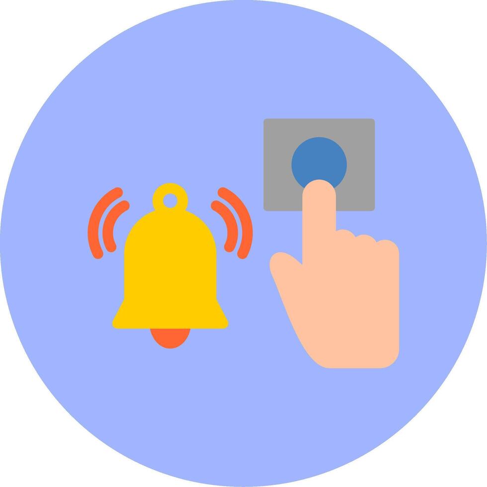 Emergency Alarm Button Vecto Icon vector