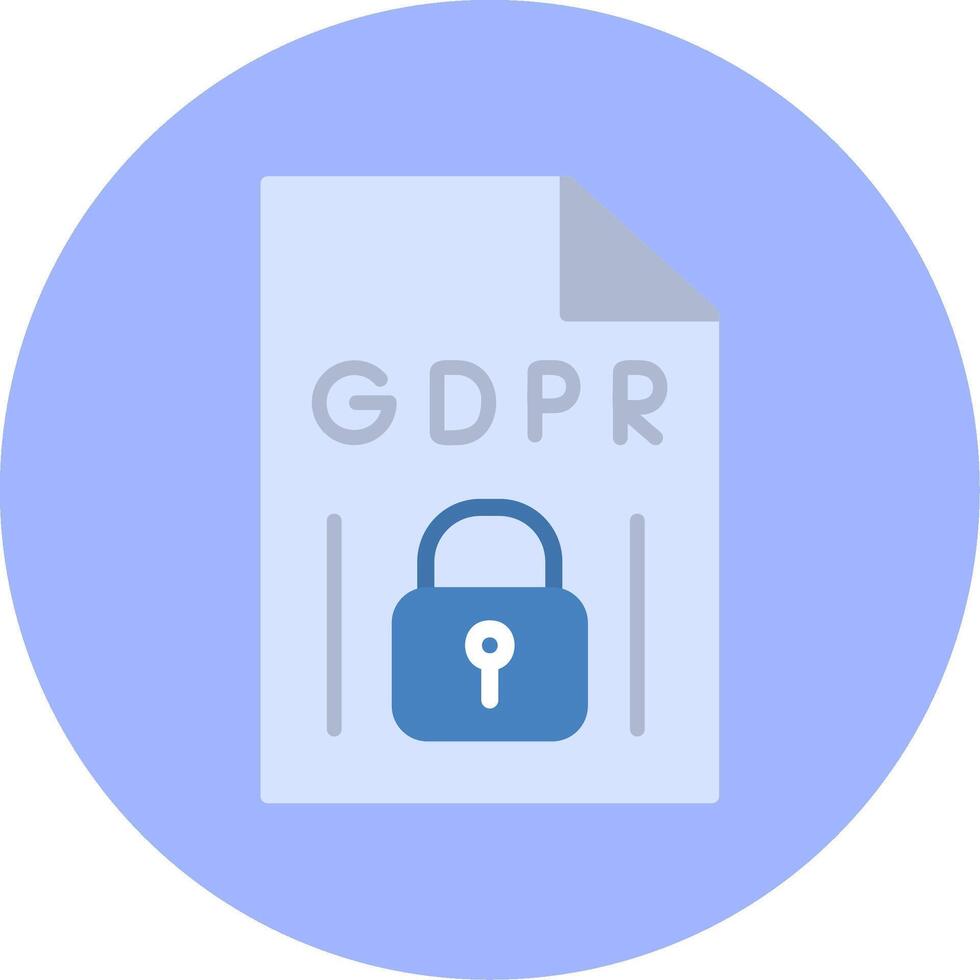 GDPR Vecto Icon vector