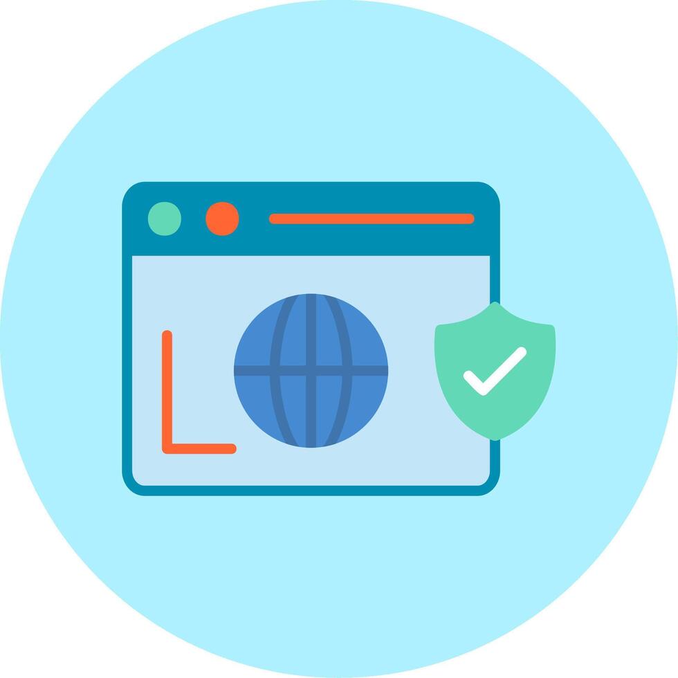 Secure  Browser Vecto Icon vector
