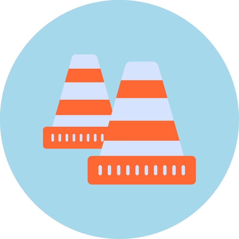 Traffic Cone Vecto Icon vector