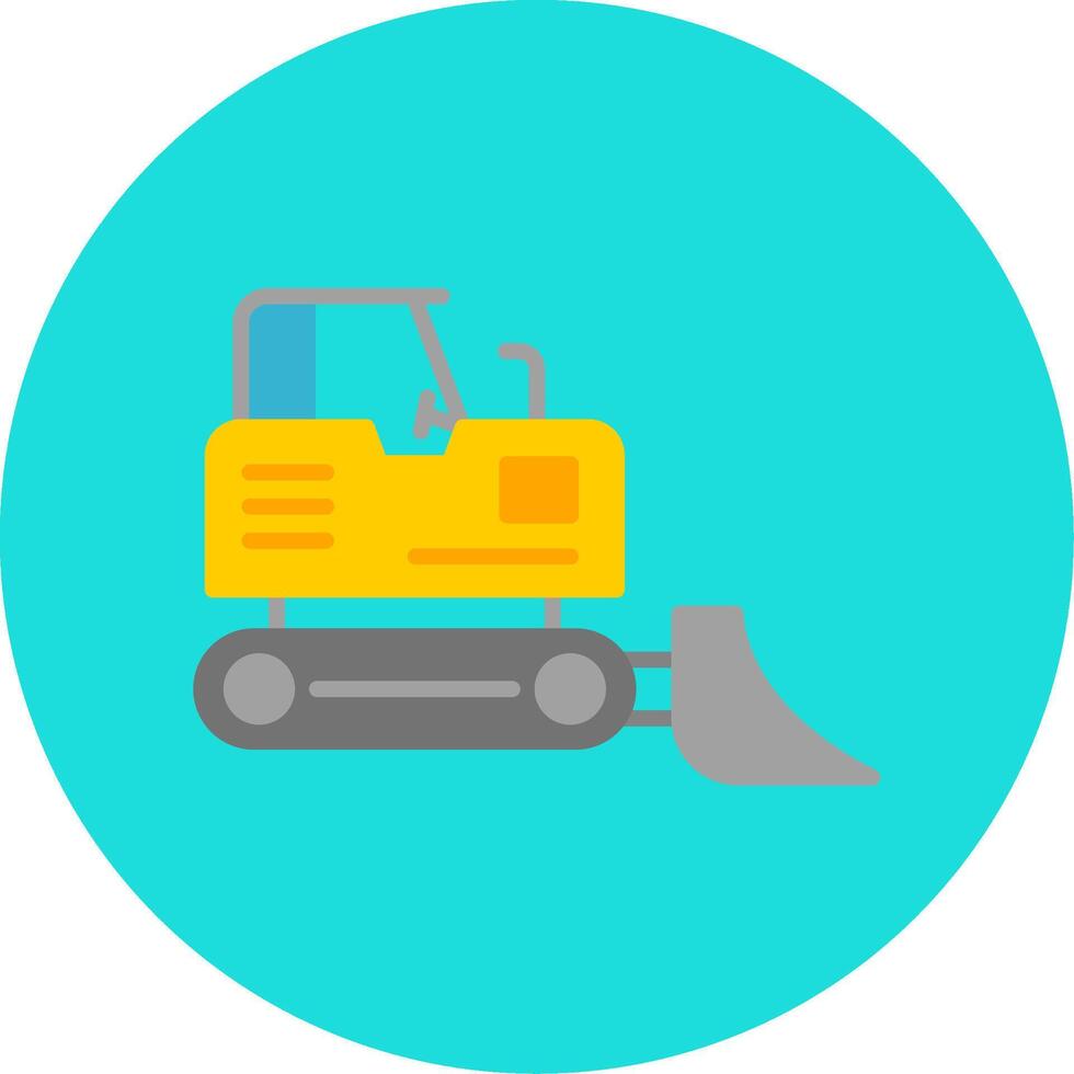 Bulldozer Vecto Icon vector