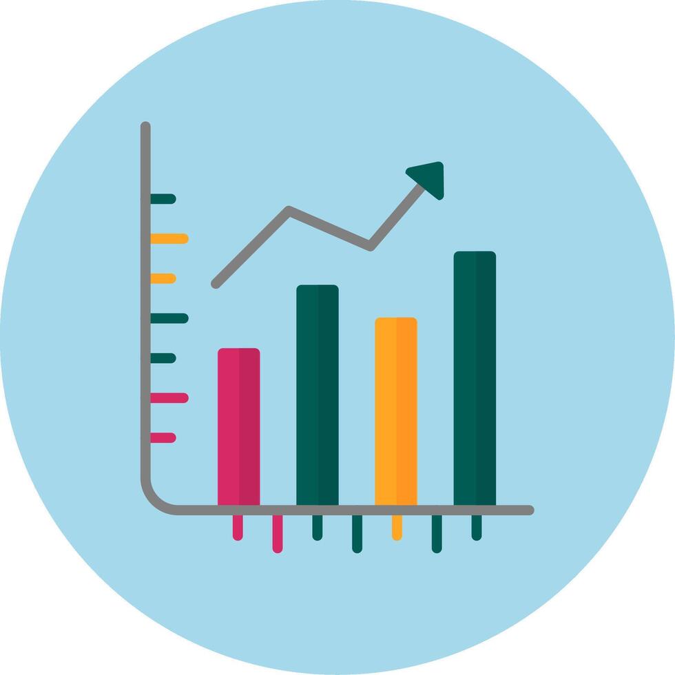 Stocks Growth Vecto Icon vector