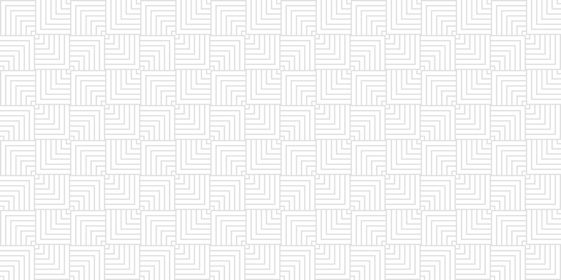Geometric vector seamless pattern with grey lines on white background, modern simple wallpaper monochrome banner design
