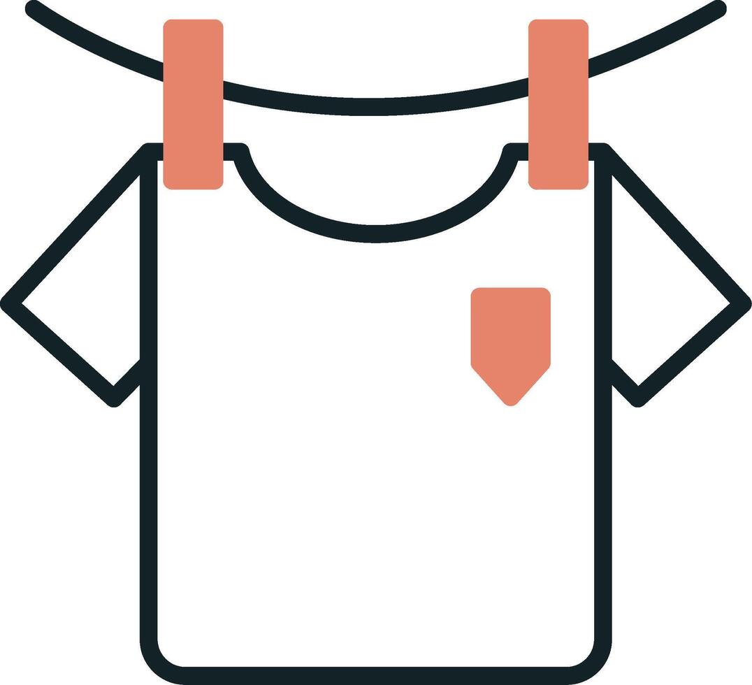 Washing Clothes Vecto Icon vector