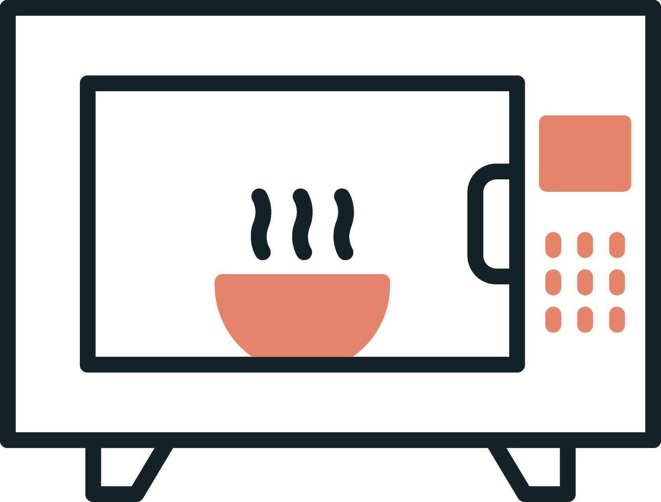 Microwave Oven Vecto Icon vector