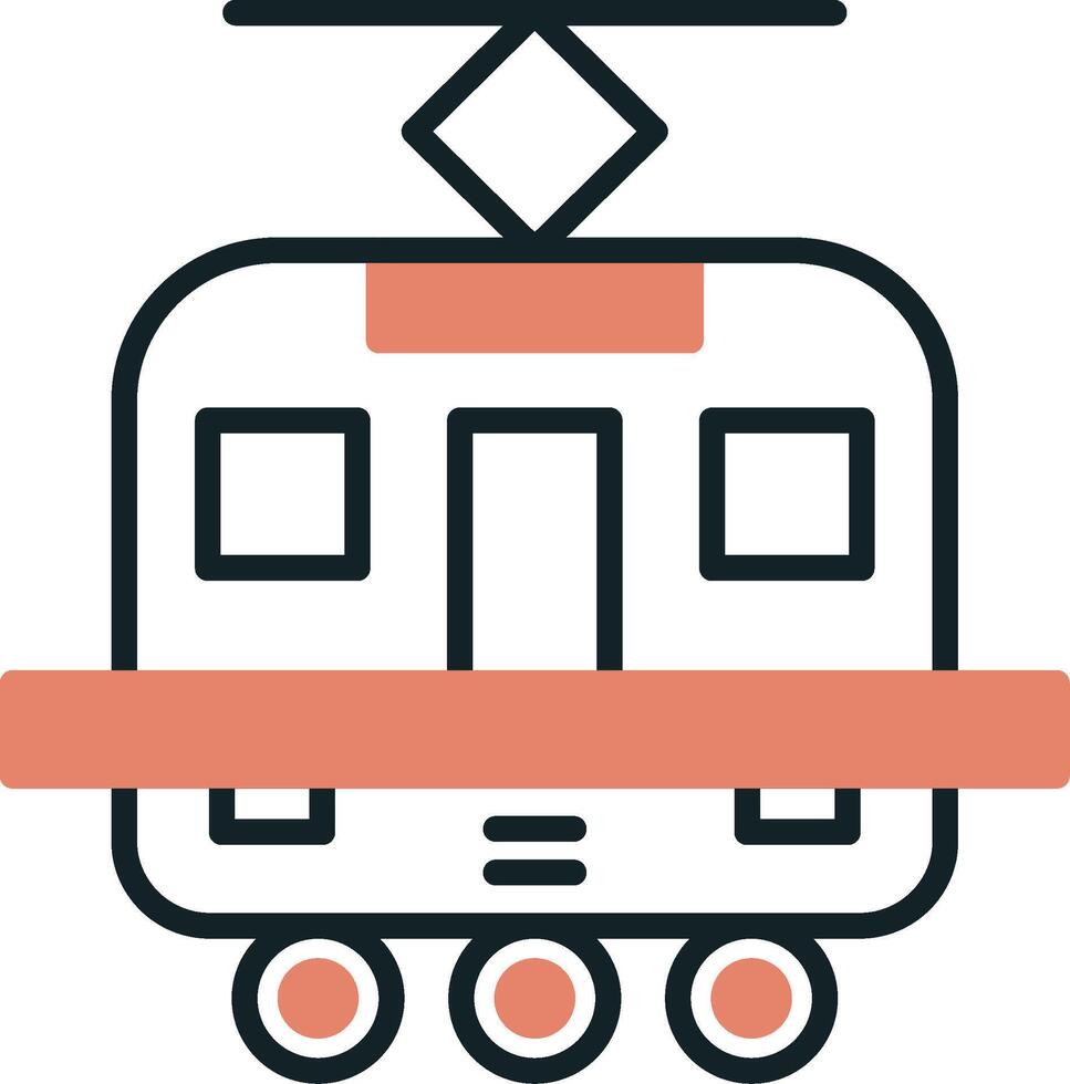 Tram Vecto Icon vector