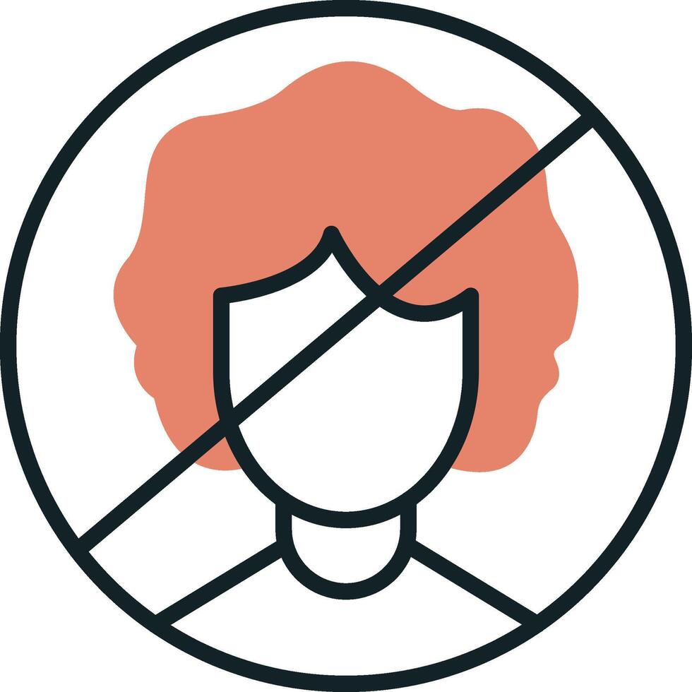 Person Not Allowed Vecto Icon vector