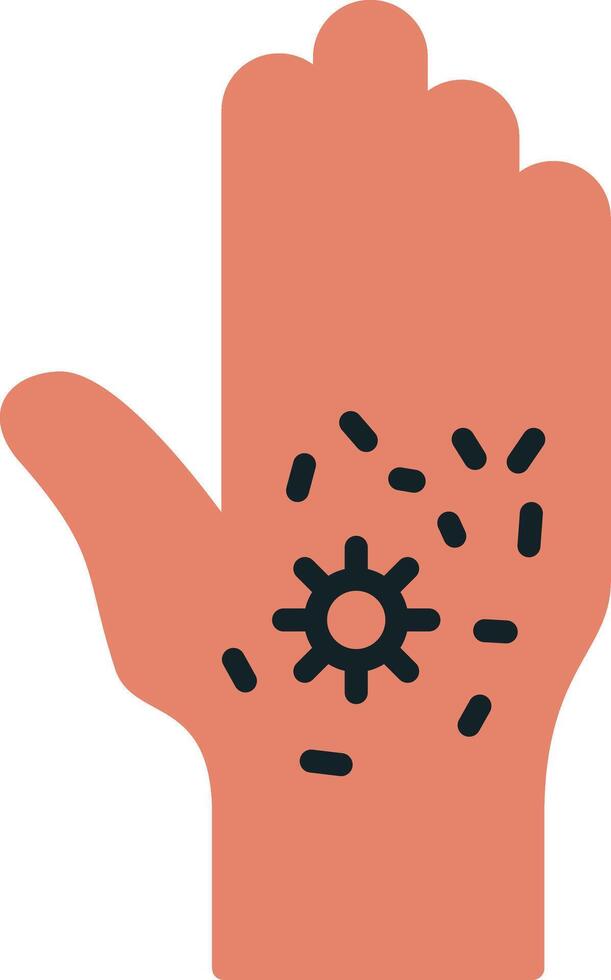 Dirty Hand Vecto Icon vector