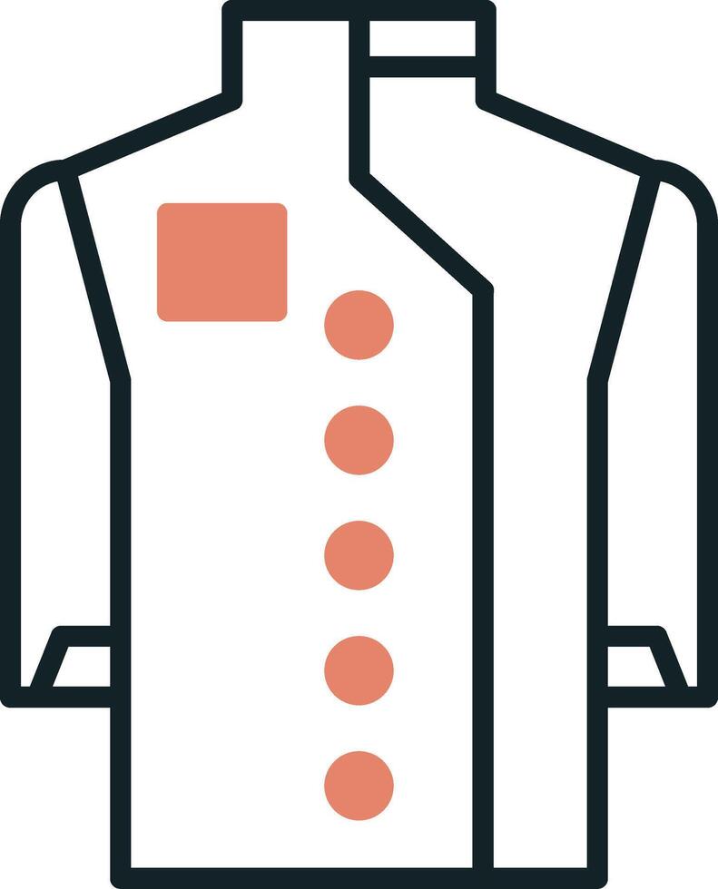 Chef Coat Vecto Icon vector