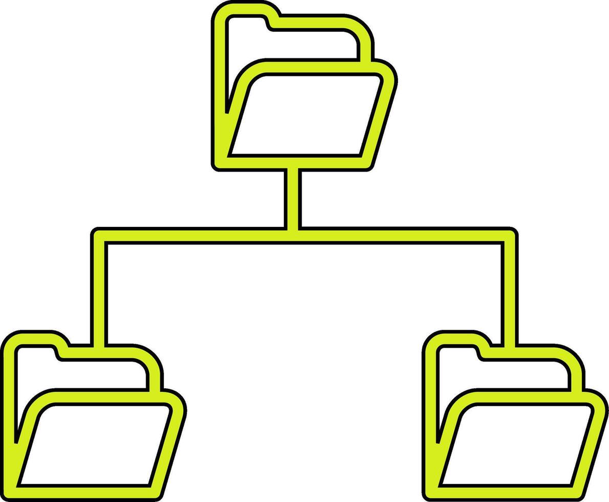 Folder Data Sharing Vecto Icon vector