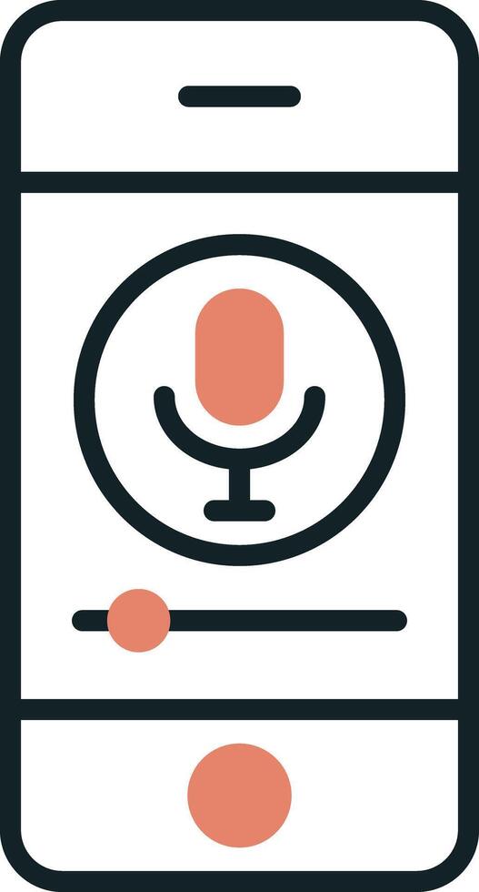 Mobile Record Vecto Icon vector