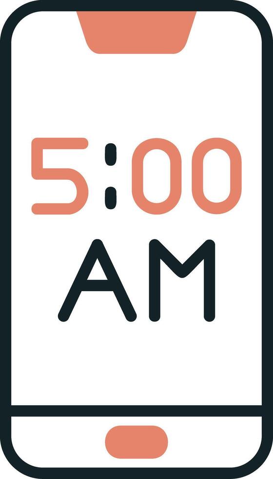 Smartphone Alarm Vecto Icon vector