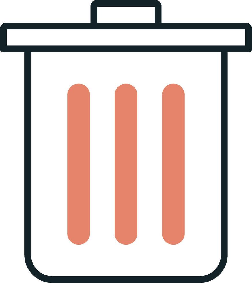 Dustbin Vecto Icon vector
