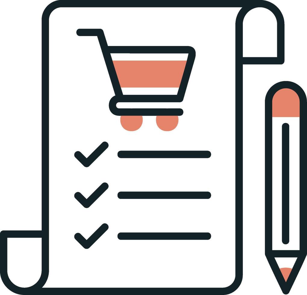 Shopping List Vecto Icon vector