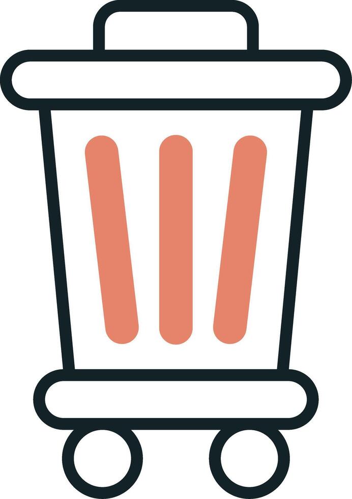 Trash Bin Vecto Icon vector