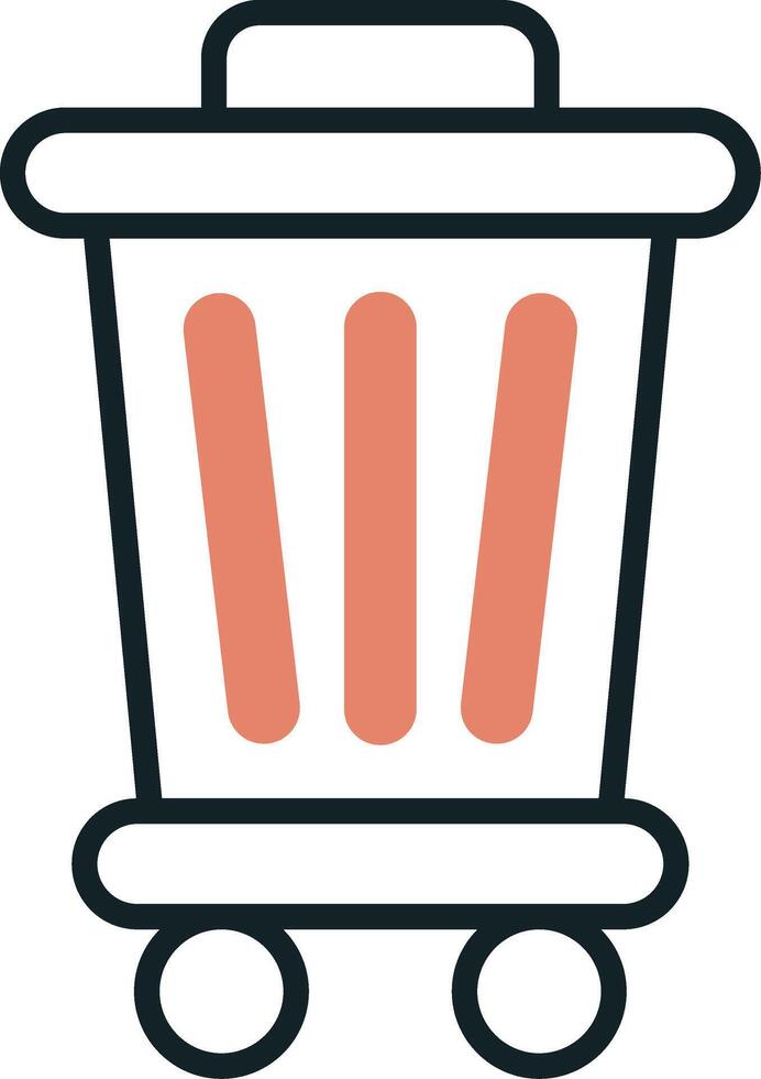 Trash Bin Vecto Icon vector